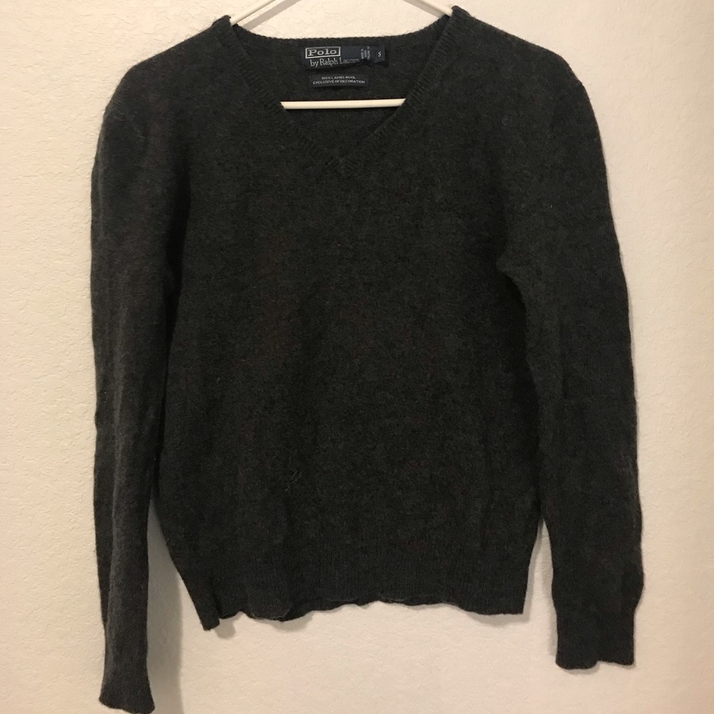ralph lauren sweater! grey and very comfy!